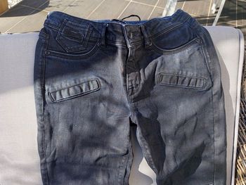 Jeans Superdry noir cire