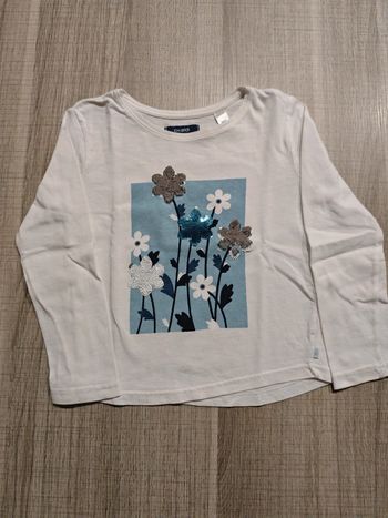 Tee shirt Okaïdi sequins magiques 4 ans