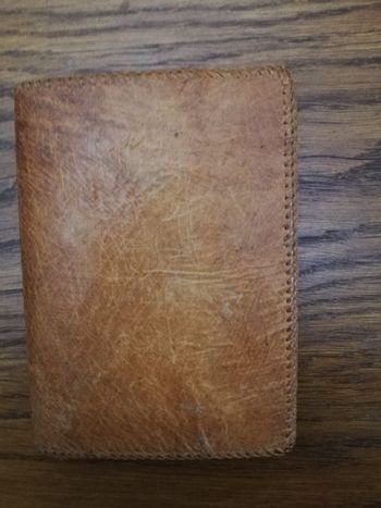 Portefeuille fait main, belle pièce !