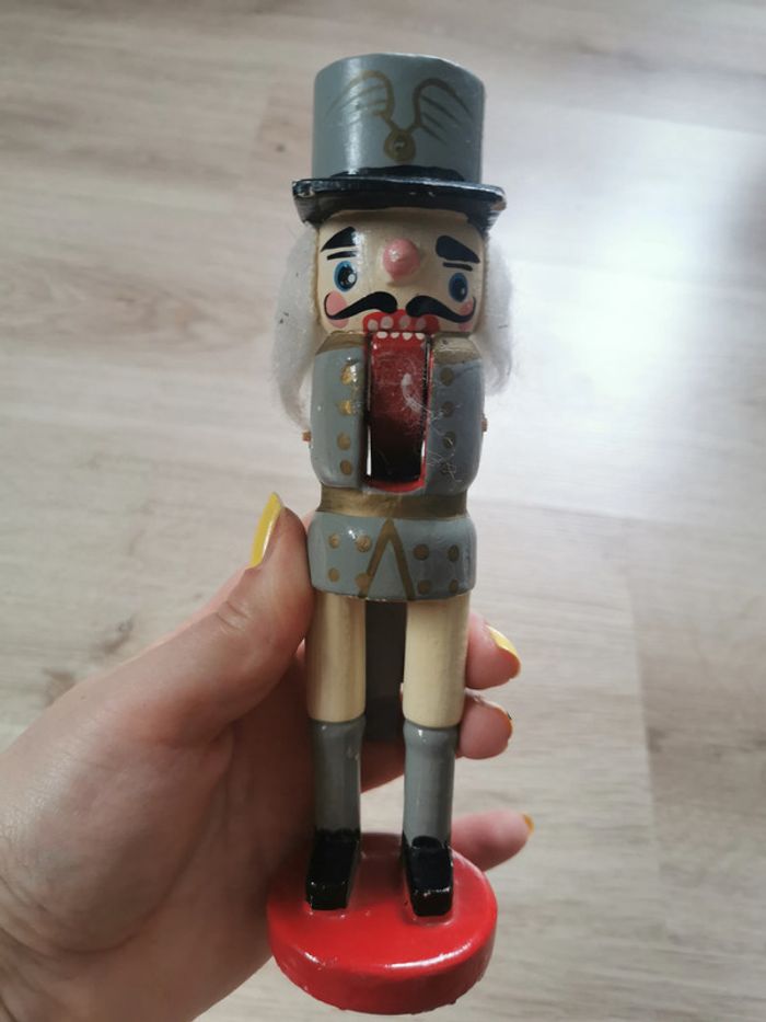 Figurine en bois casse-noisette vintage - photo numéro 5