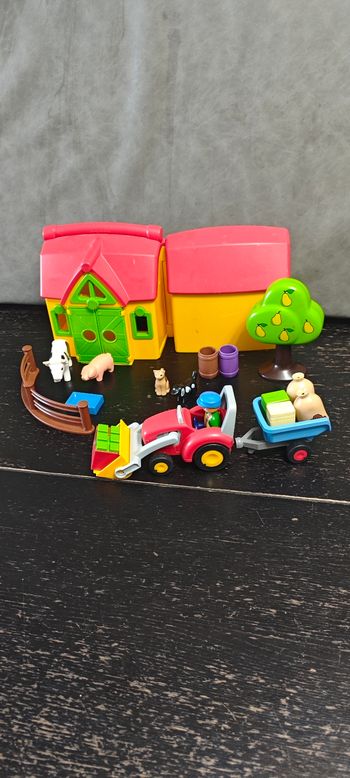 Playmobil 123 - Ferme transportable + Tracteur