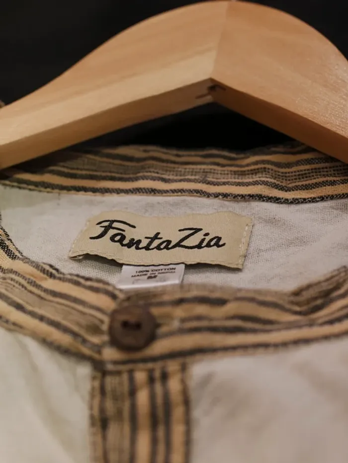 Chemise manches courtes ethnique Fantazia 100% coton - photo numéro 3