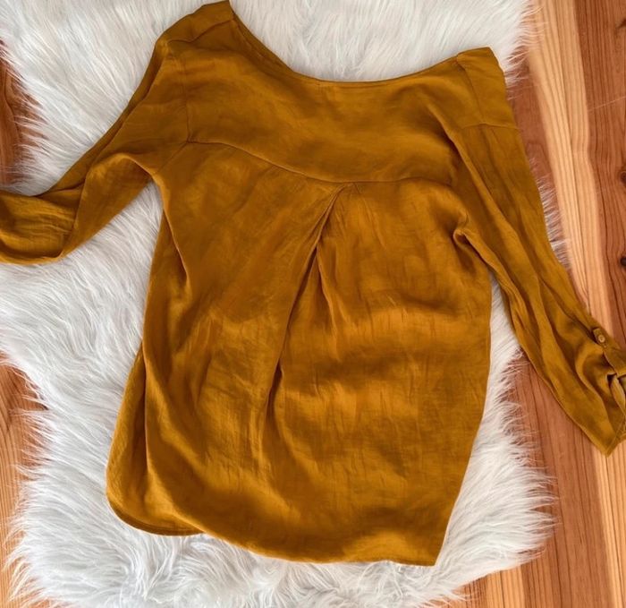 Blouse manches longues moutarde - photo numéro 6