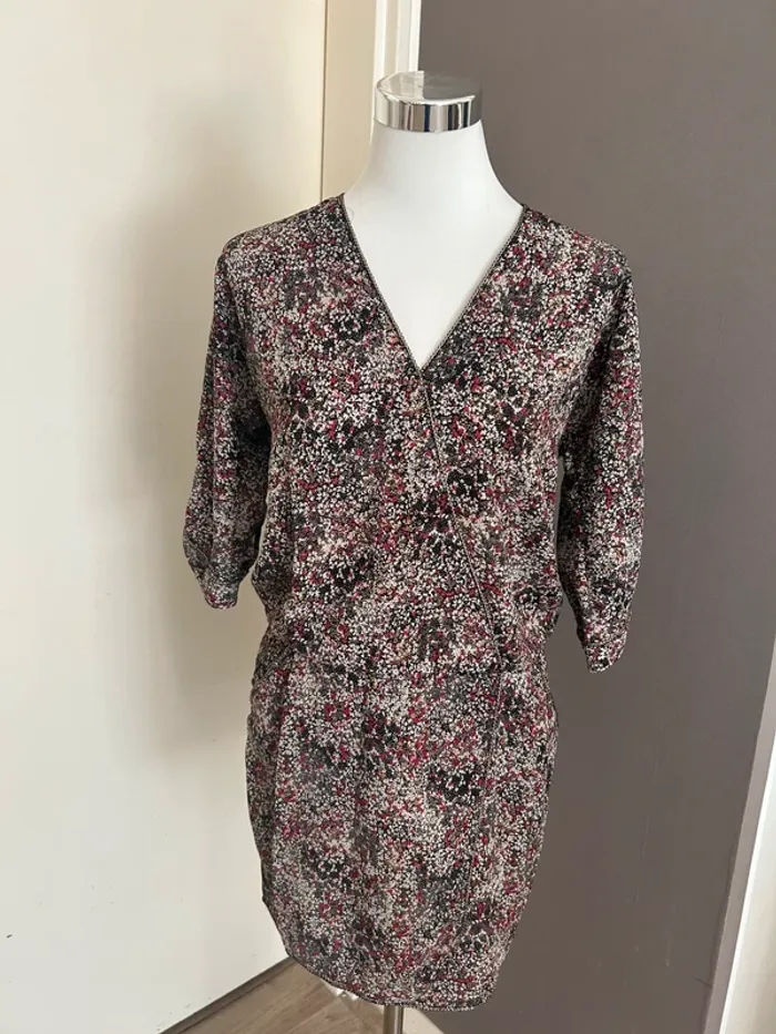 La petite française robe courte imprimée, florale, taille 36