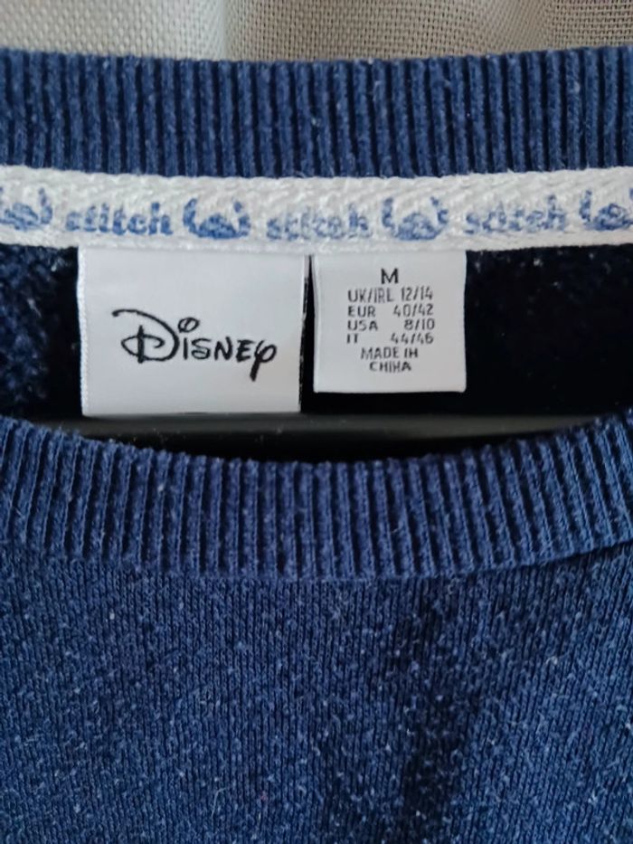 Pull marine Stitch Disney Primark Taille L40-XL42 - photo numéro 2