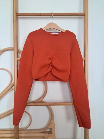 Pull court corail Zara S 36 parfait état