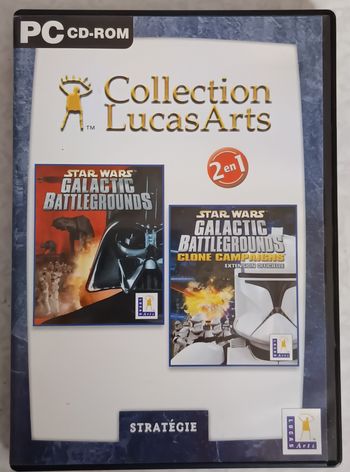 COLLECTION LUCAS ARTS Star wars galactic battlegrounds + clone campaigns PC