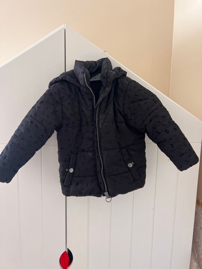 Doudoune noire bébé fille