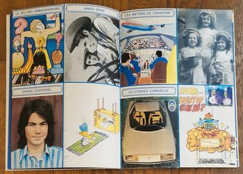 Ancien magazine Tintin N°10 l'hebdotimiste 1973 avec fiches vintage