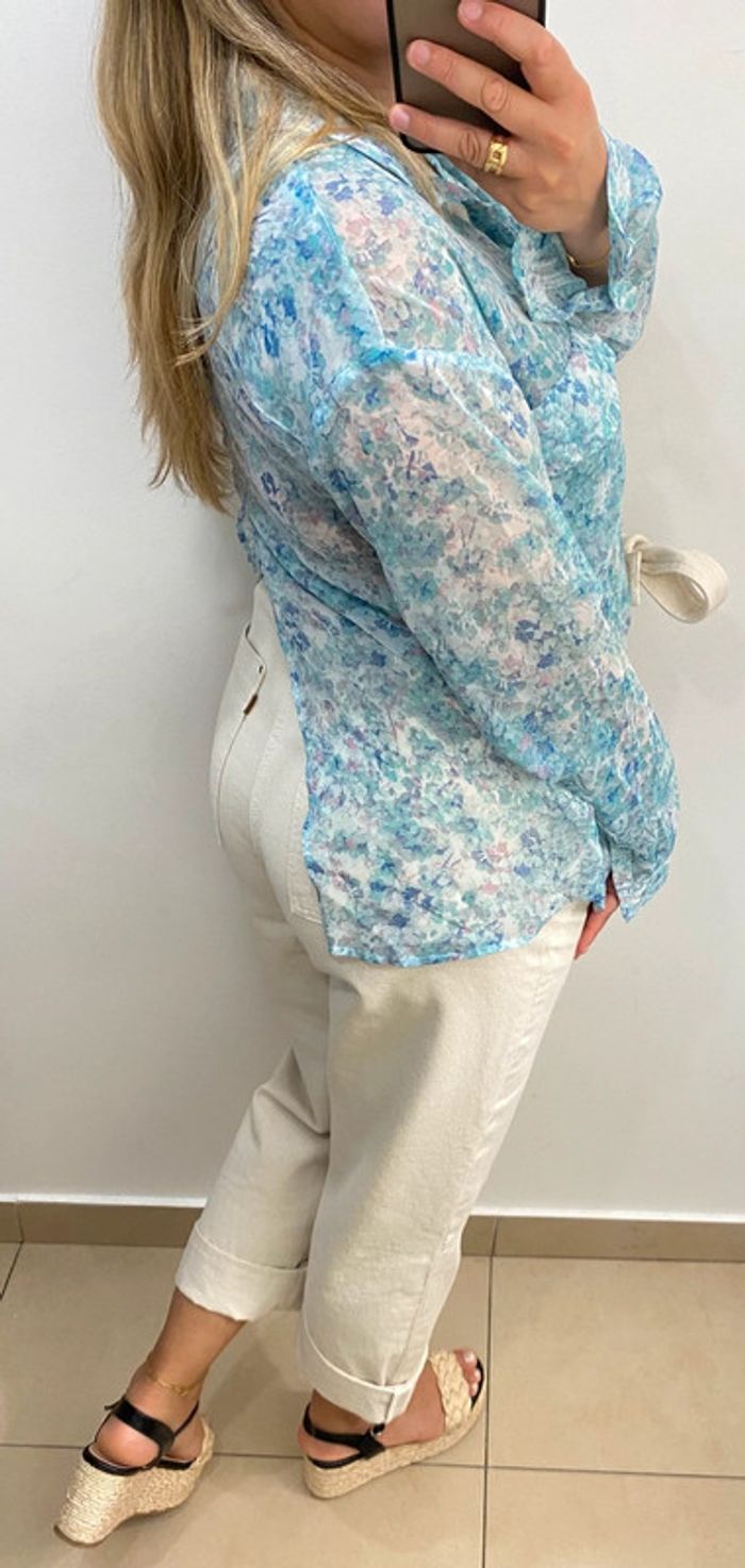 Chemise fleurie transparente - photo numéro 8