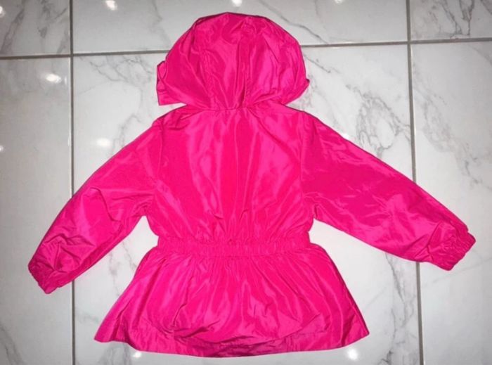 Veste manteau coupe-vent imperméable Jacadi 2 en 1 fille rose couture. Taille 3 ans. Neuve avec étiquette. - photo numéro 10