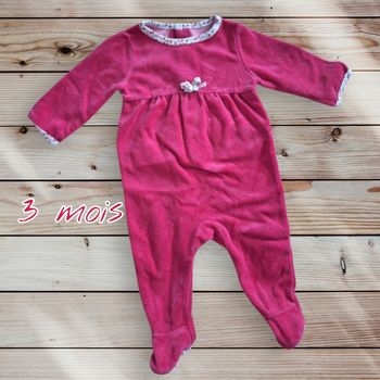 🌸👶 Pyjama velours Tape à l’Œil  👶🌸