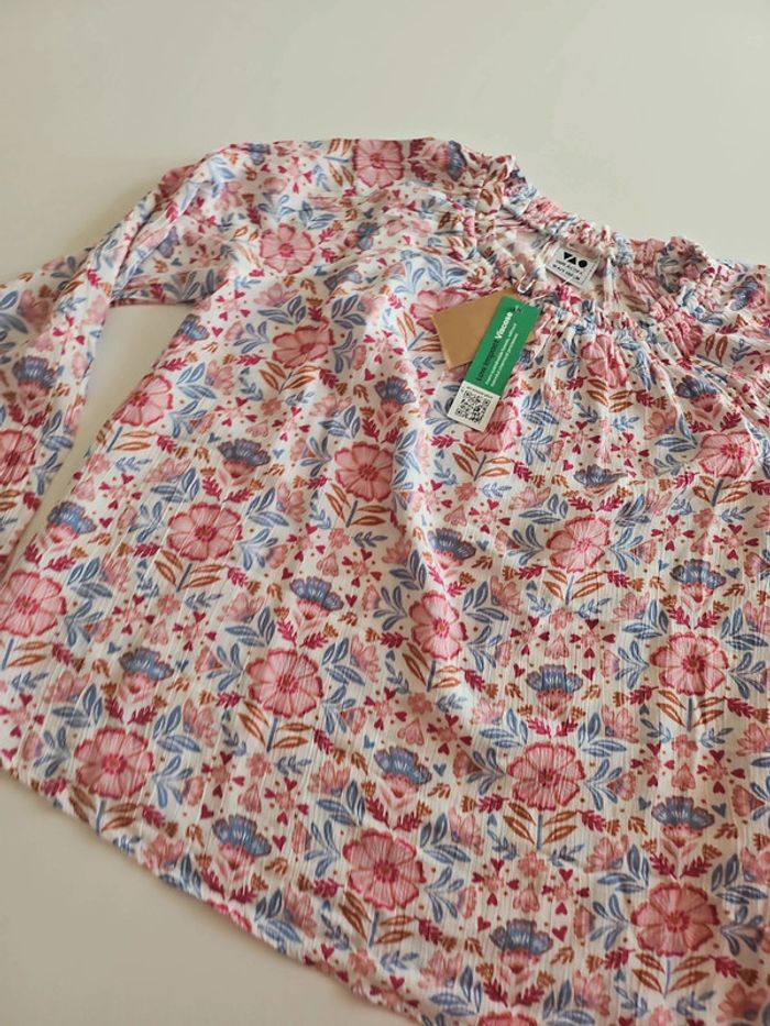 Blouse Tape à l'oeil imprimé floral rose - photo numéro 2