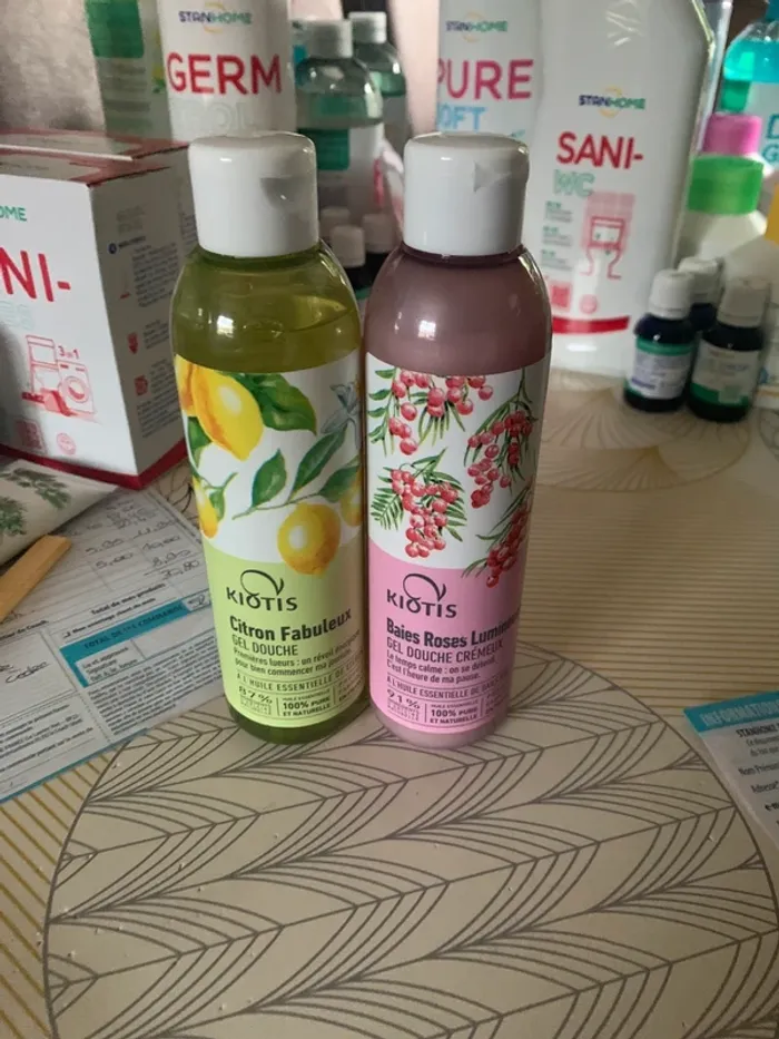 Le lot de 2 gel douche