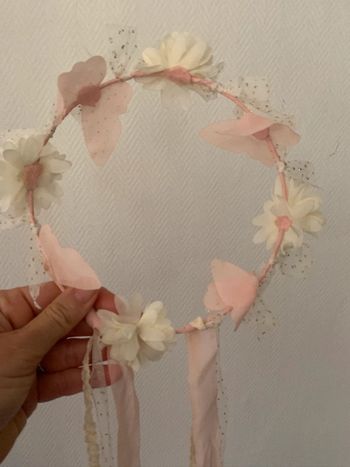 Couronne cheveux pour cérémonie princesse