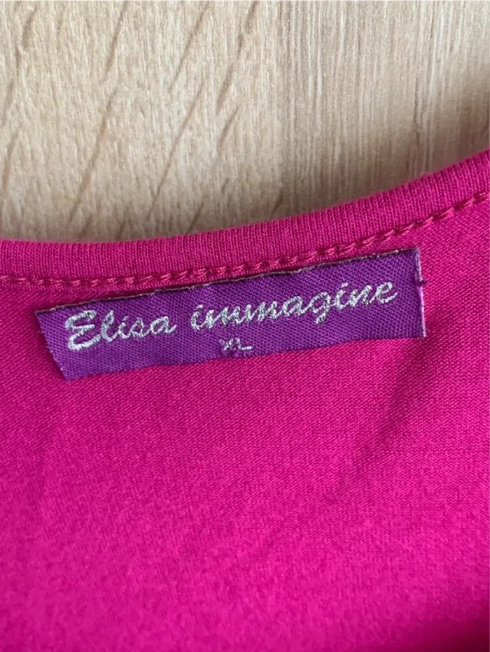 Teeshirt fushia 42 élastique noeud - photo numéro 8