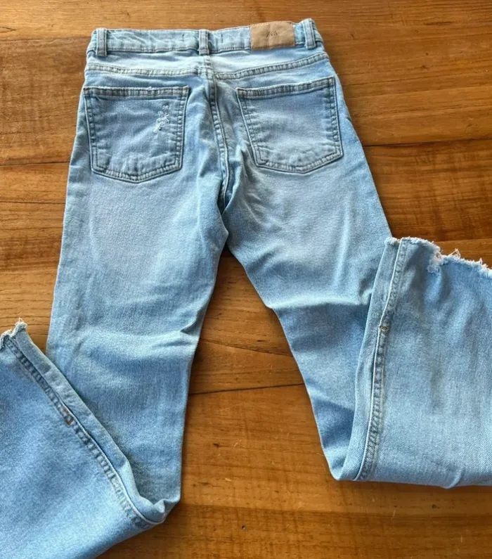 Jeans bleu Zara - photo numéro 4