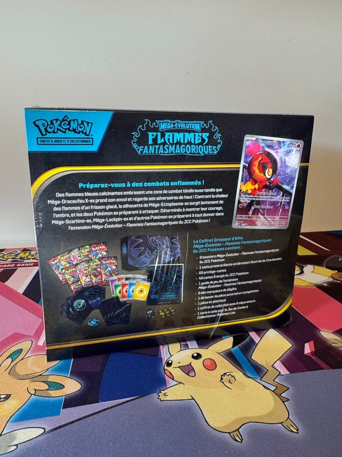 Pokémon etb flammes fantasmagoriques me02 - photo numéro 2