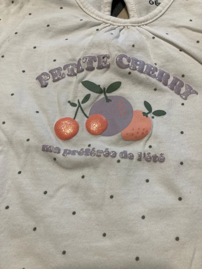 Lot de 2 tee shirt manches longues Bébé fille - photo numéro 2