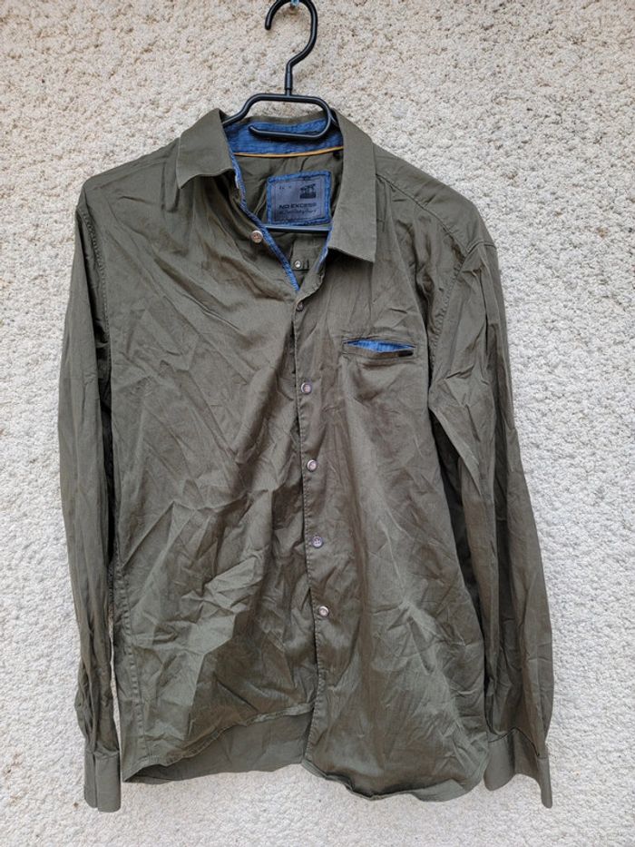 Chemise slim cargo no excess kaki neuve