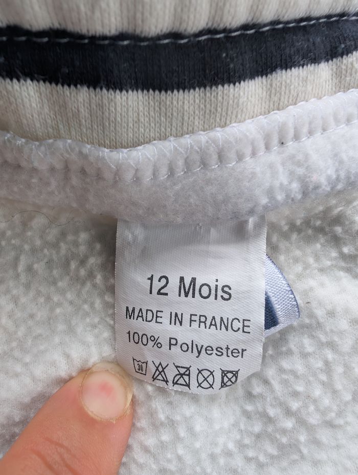 Veste polaire sans manche 12 mois cart 1 - photo numéro 4