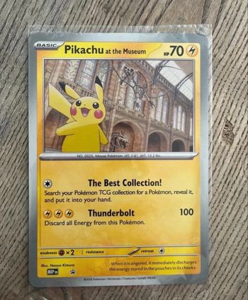 Carte pikachu at the muséum jumbo