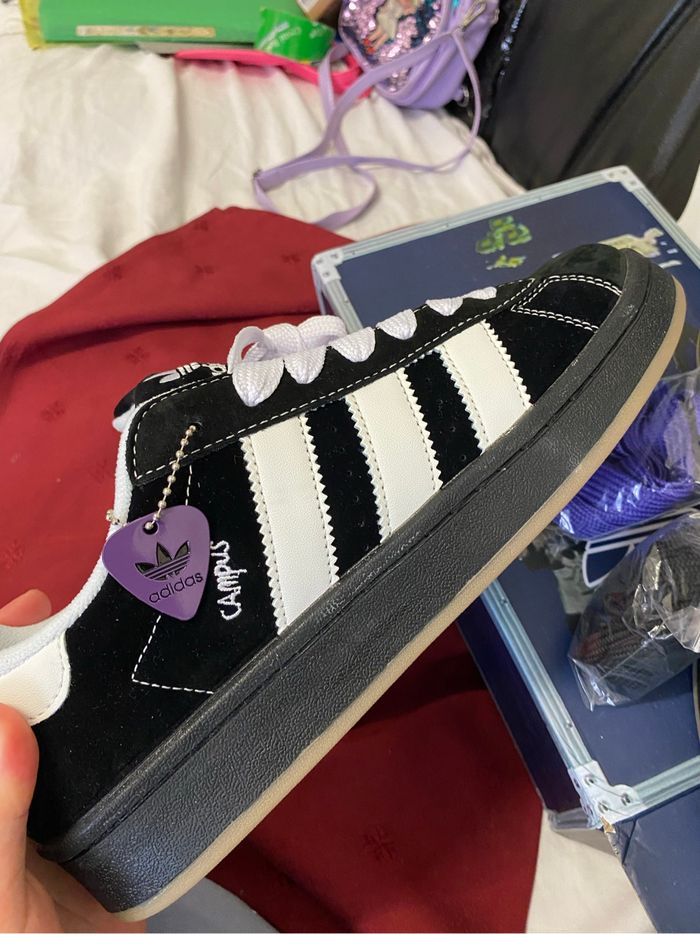 Adidas Campus x KORN noire blanche - photo numéro 3