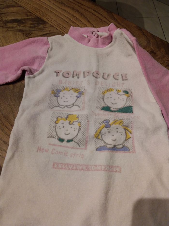 Grenouillère velours bien chaude bébé fille 18 mois - photo numéro 2