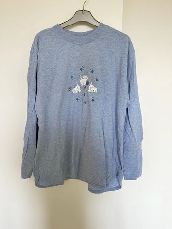 Haut pyjama chat Damart taille L très bon état