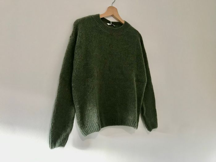 Pull kaki en kid mohair - photo numéro 2