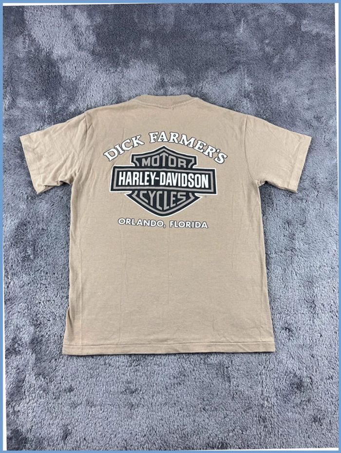 T-shirt Harley Davidson Beige – Taille S - photo numéro 2