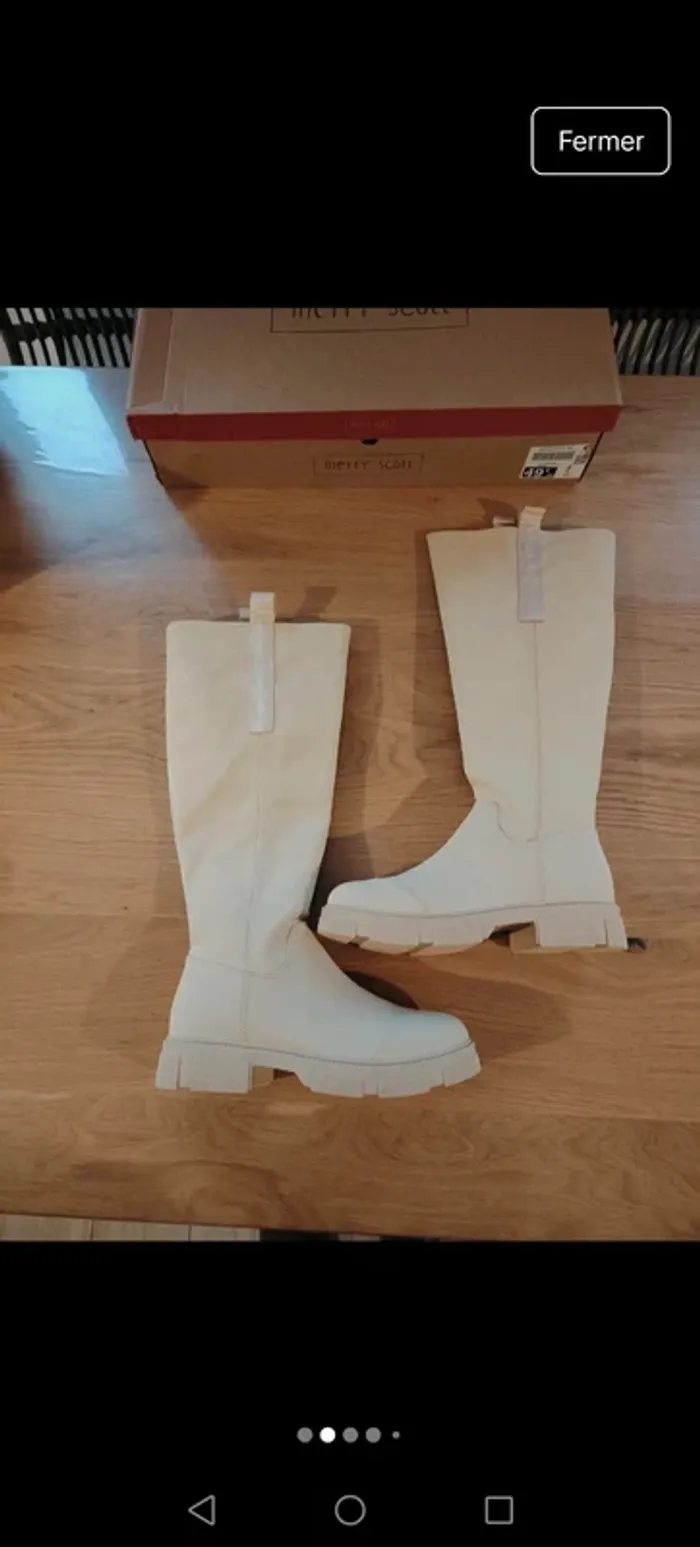 Bottes beige neuves - photo numéro 5