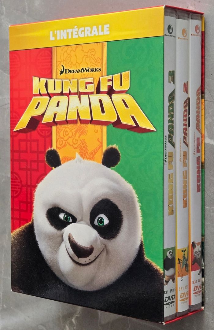 Coffret de la Trilogie de Kung Fu Panda (Dreamworks) d'occasion en très bon état comme neuf