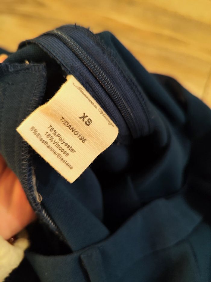 Pantalon fluide bleu canard American Vintage Taille XS - photo numéro 4