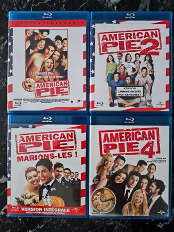 Lot American Pie 1 à 4 en Blu-ray