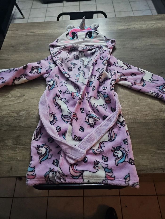 Robe de chambre / peignoir licorne taille 110 116