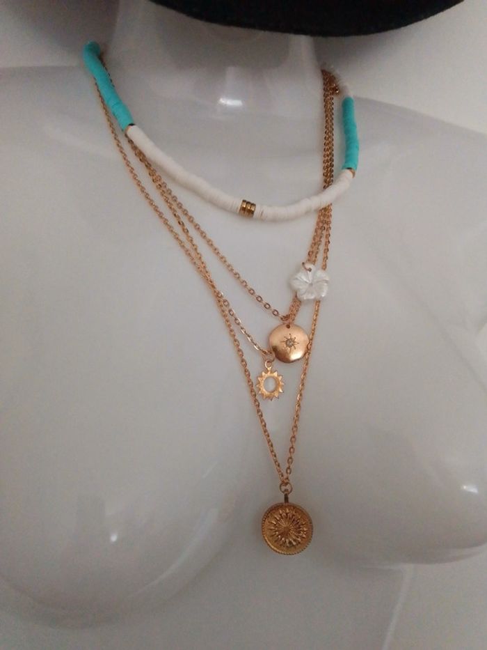 Collier multirang bohème - photo numéro 3