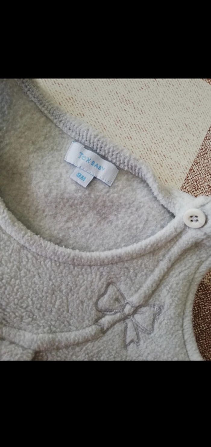 Robe hiver laine bouillie grise tex 9 mois - photo numéro 2