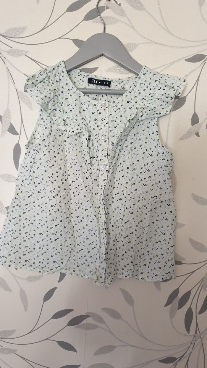 Lot de deux chemises manches courtes taille 6/7 ans - photo numéro 3