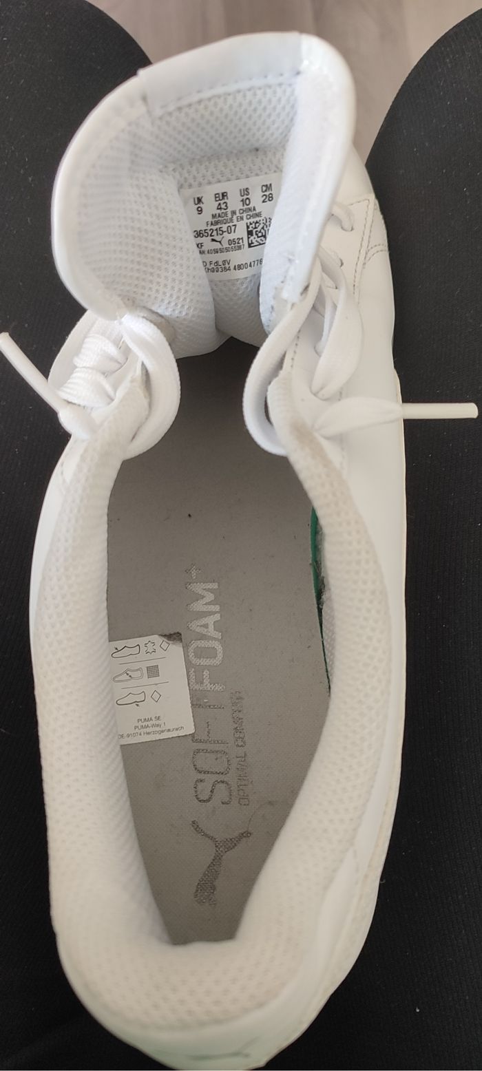 Baskets Puma blanches unie - Taille 43 - photo numéro 7