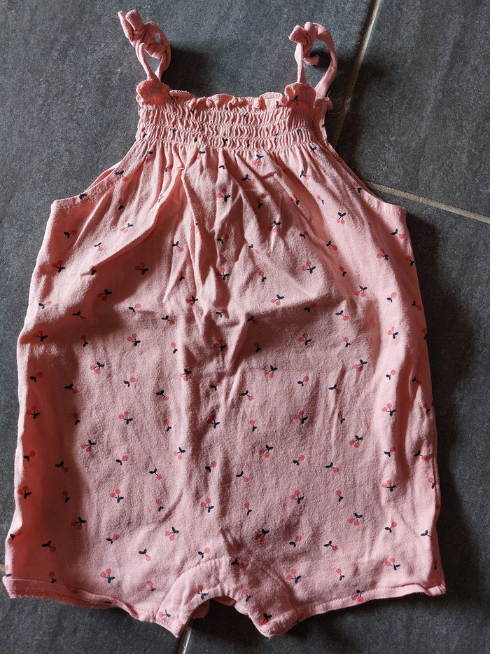 Combinaison short bébé fille