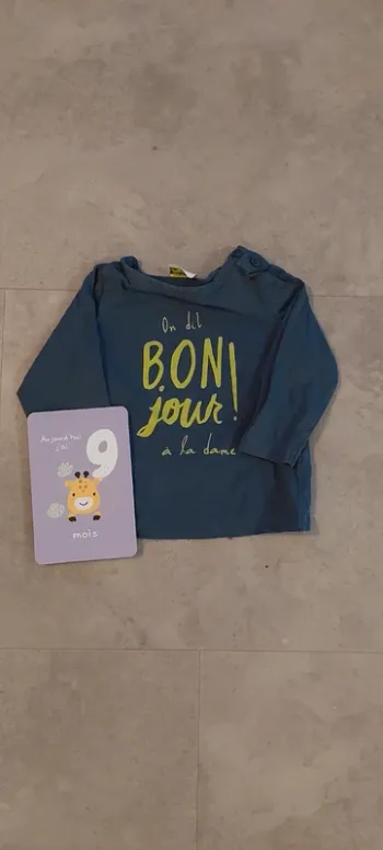 T shirt manches longues tape à l'œil 9 mois