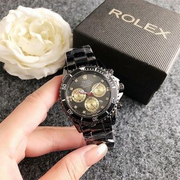 Montre noir et doré