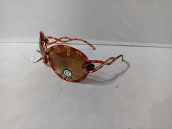 Lunettes fleurs rouges