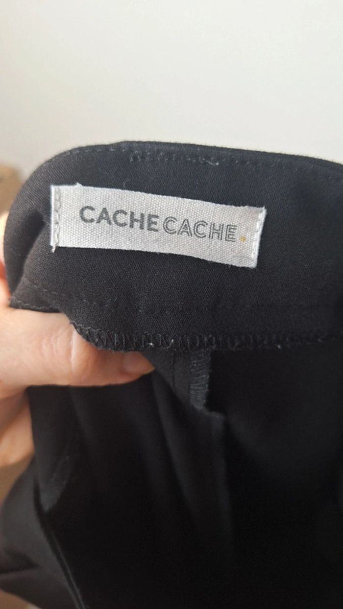 Pantalon à pince noir droit Cache Cache 38 - photo numéro 4