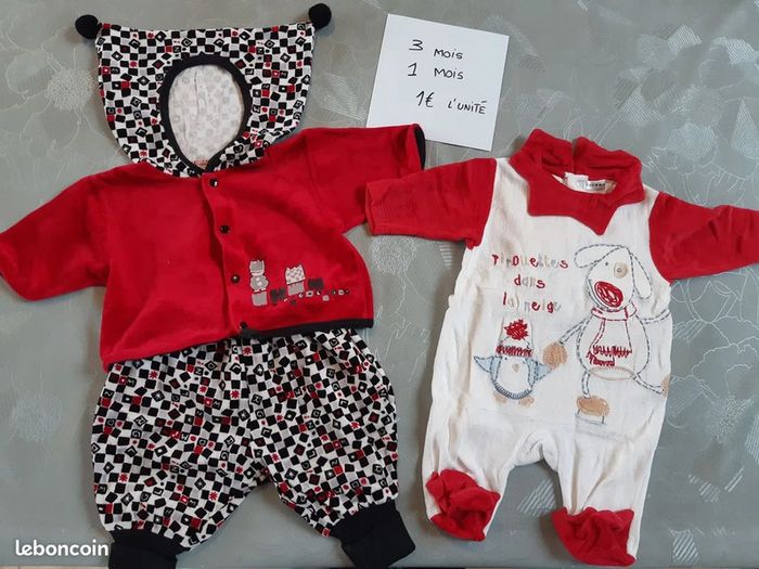 Lot complet de vêtements bébé (fille) 0-12 mois - photo numéro 4
