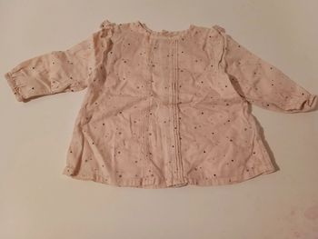 Blouse rose pâle