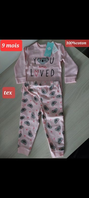Pyjama fille 9 mois 