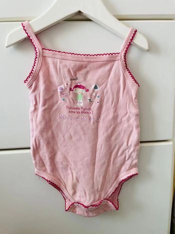 Bodie débardeur rose bébé fille 71 cm 9 mois
