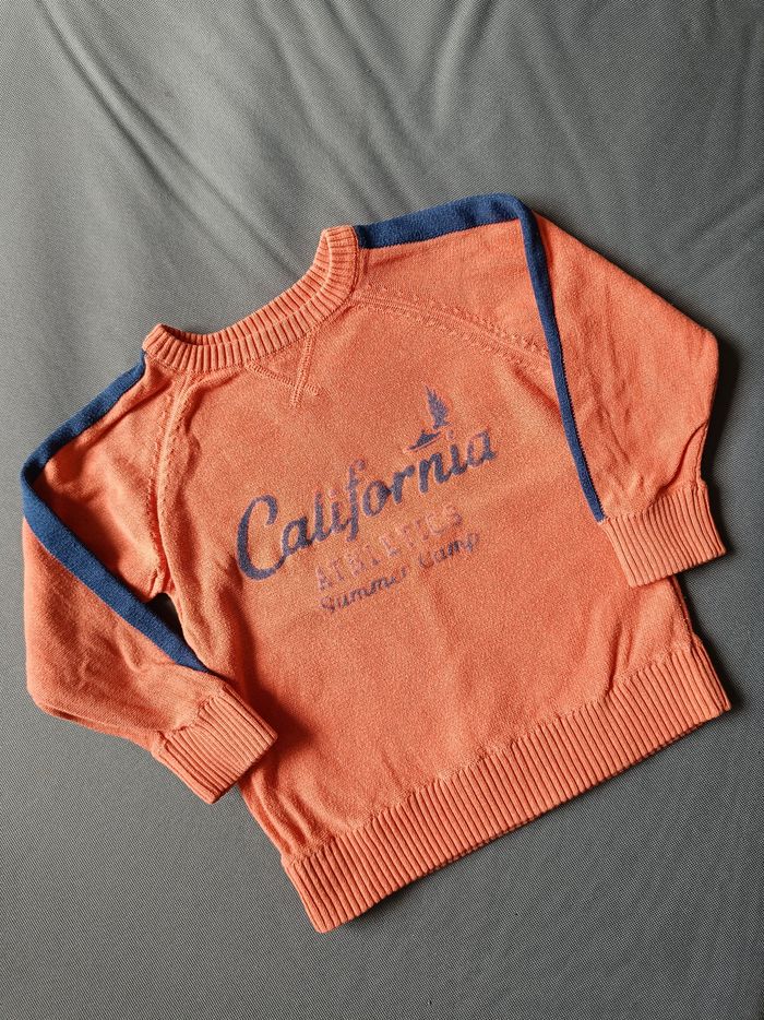 Pull fin orange 🦕 Taille 24 mois